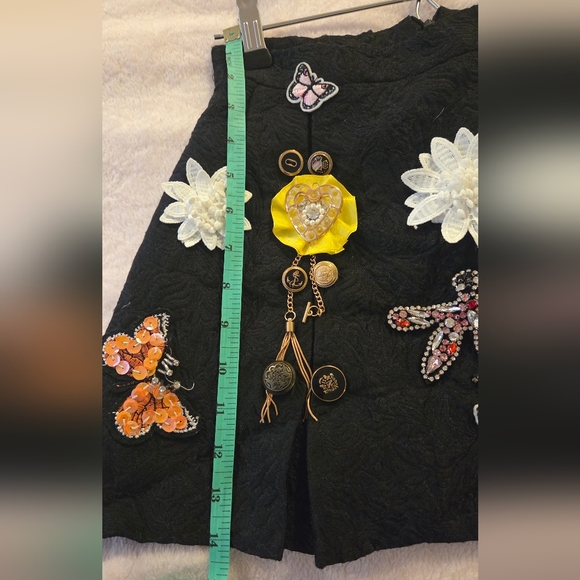 Dolce & Gabbana Black Embellished Skirt - Picture 12 of 13